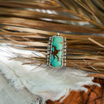 Kingman Turquoise Ring (Size 5.75) - Golden Road Crafted