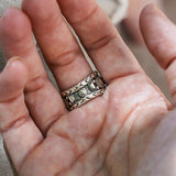 Kingman Turquoise Ring (Size 9.5) - Golden Road Crafted