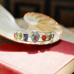 Kitchen Sink Cuff in Golden Hills, Sonoran Gem, Iron Maiden, Amber, & Kyanite - Golden Road Crafted