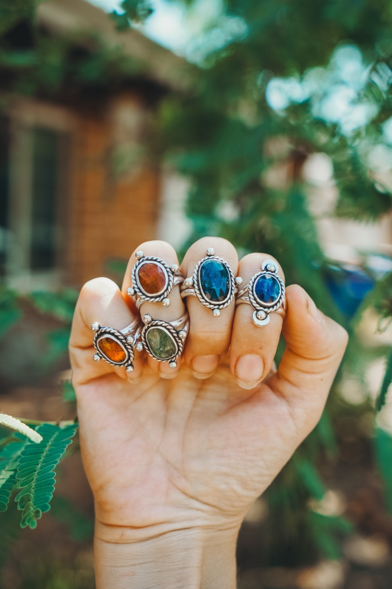 Kyanite Ring (Size 7.75) - Golden Road Crafted