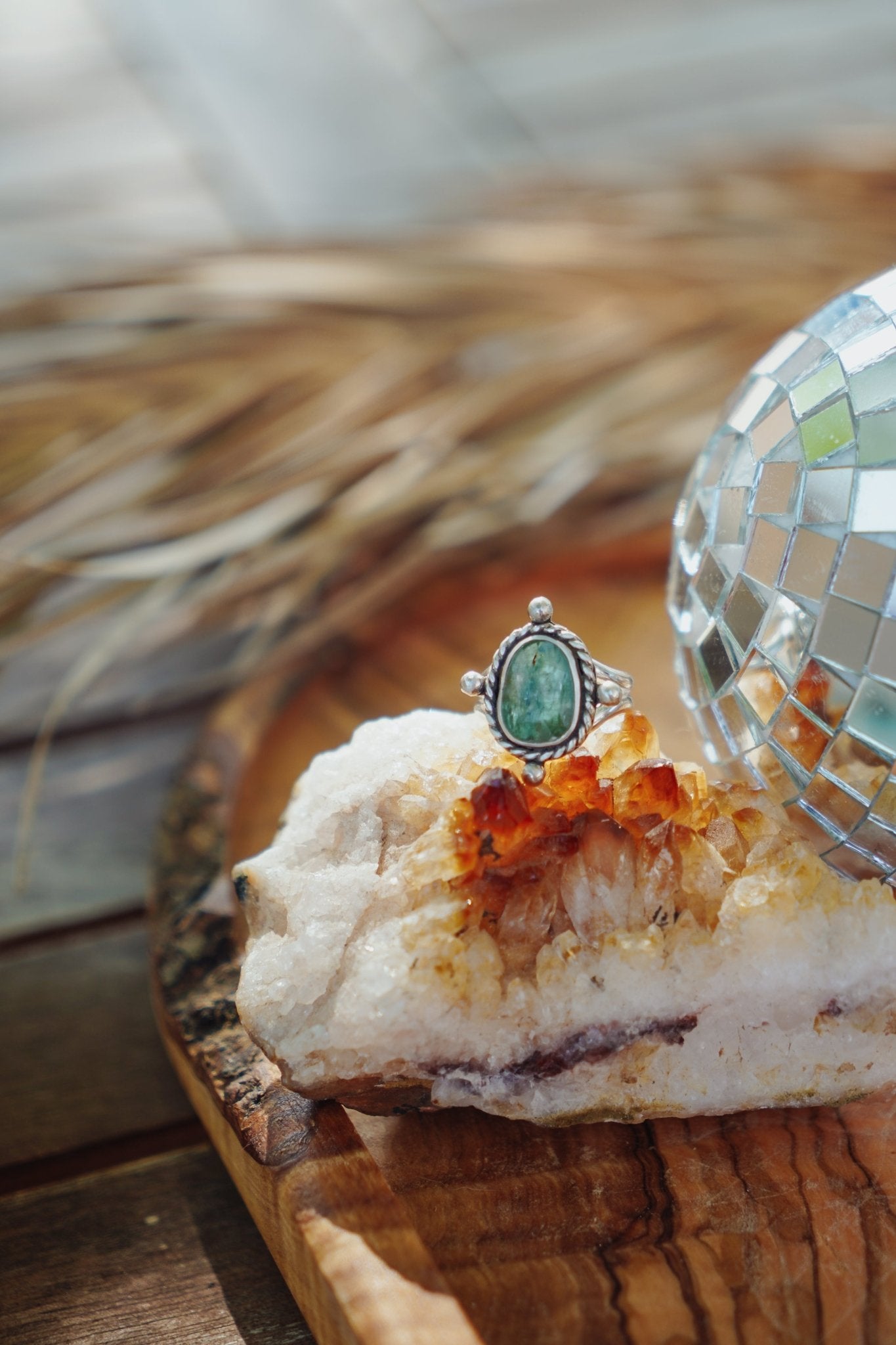 Kyanite Ring (Size 7.75) - Golden Road Crafted