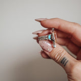 Lace Agate & Lone Mtn Turquoise Ring (Size 7) - Golden Road Crafted
