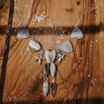 Lace Agate Necklace - Golden Road Crafted