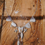 Lace Agate Necklace - Golden Road Crafted