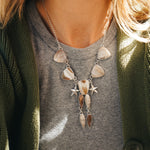Lace Agate Necklace - Golden Road Crafted