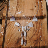 Lace Agate Necklace - Golden Road Crafted