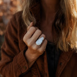 Lace Agate Ring (Size 5.5) - Golden Road Crafted