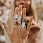 Lace Agate Ring (Size 5.5) - Golden Road Crafted
