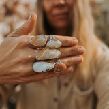 Lace Agate Ring (Size 5.5) - Golden Road Crafted