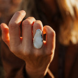 Lace Agate Ring (Size 5.5) - Golden Road Crafted