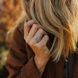 Lace Agate Ring (Size 6.75) - Golden Road Crafted