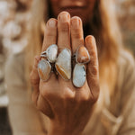 Lace Agate Ring (Size 6.75) - Golden Road Crafted
