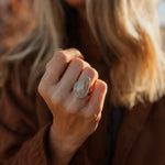 Lace Agate Ring (Size 6.75) - Golden Road Crafted