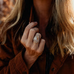 Lace Agate Ring (Size 6.75) - Golden Road Crafted