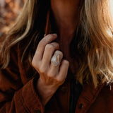 Lace Agate Ring (Size 6.75) - Golden Road Crafted