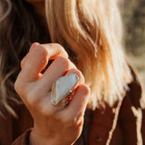 Lace Agate Ring (Size 7) - Golden Road Crafted