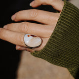 Lace Agate Ring (Size 7) - Golden Road Crafted