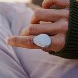 Lace Agate Ring (Size 7.5) - Golden Road Crafted