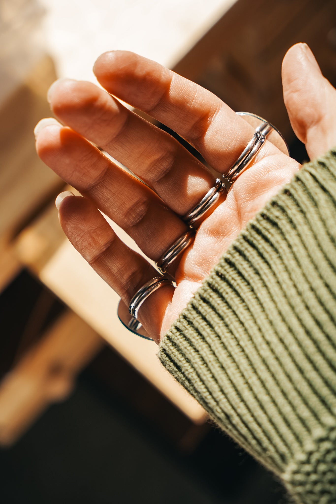 Lace Agate Ring (Size 7.5) - Golden Road Crafted