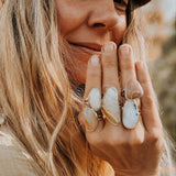 Lace Agate Ring (Size 8) - Golden Road Crafted