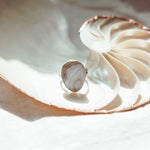 Lace Agate Ring (Size 8.25) - Golden Road Crafted
