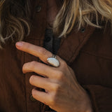 Lace Agate Ring (Size 9) - Golden Road Crafted
