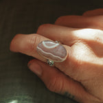 Lace Agate Ring (Size 9) - Golden Road Crafted