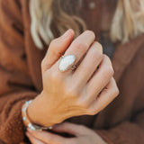 Lace Agate Ring (Size 9) - Golden Road Crafted