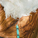 Lariat in Campitos & Hubei Turquoise - Golden Road Crafted