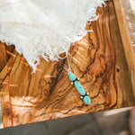Lariat in Campitos & Hubei Turquoise - Golden Road Crafted