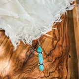 Lariat in Campitos & Hubei Turquoise - Golden Road Crafted