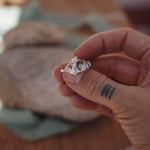 Lichen Ring (Size 8 resizeable) - Golden Road Crafted