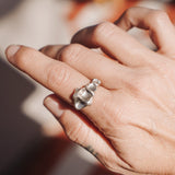 Lichen Ring (Size 8 resizeable) - Golden Road Crafted