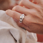 Lichen Ring (Size 8.25 resizeable) - Golden Road Crafted