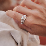 Lichen Ring (Size 8.25 resizeable) - Golden Road Crafted