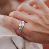 Lichen Ring (Size 8.25 resizeable) - Golden Road Crafted