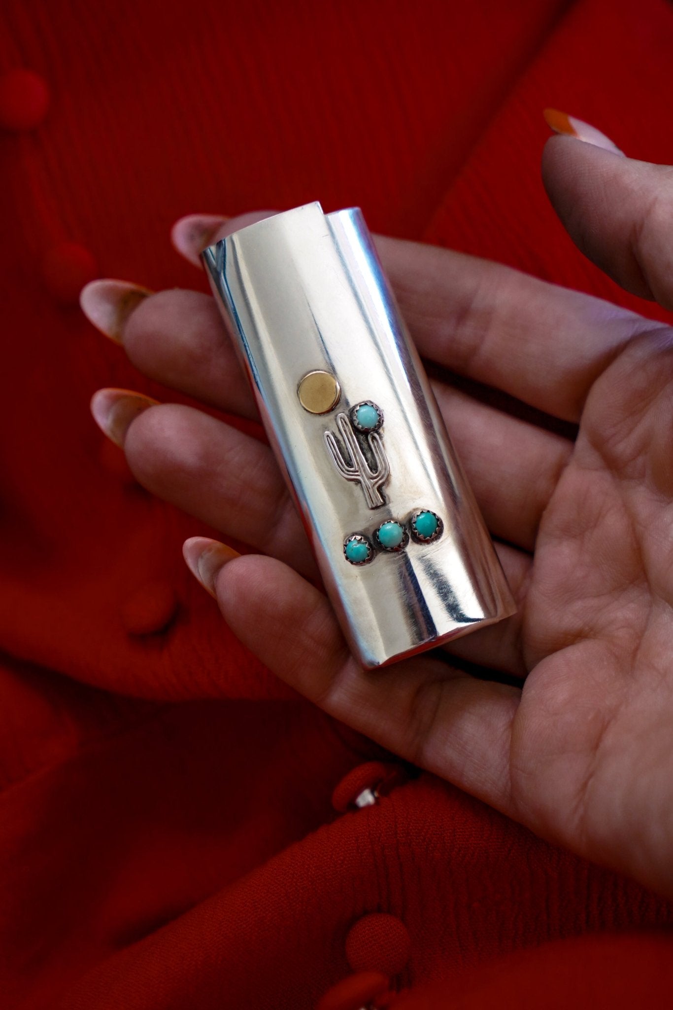 Lighter Case in Lone Mtn Turquoise - Golden Road Crafted