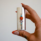 Lighter Case in Lone Mtn Turquoise & Spiny Oyster - Golden Road Crafted
