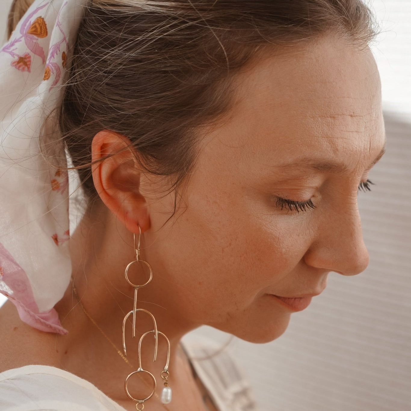 Linéa Drop Earrings - Golden Road Crafted