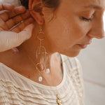 Linéa Drop Earrings - Golden Road Crafted
