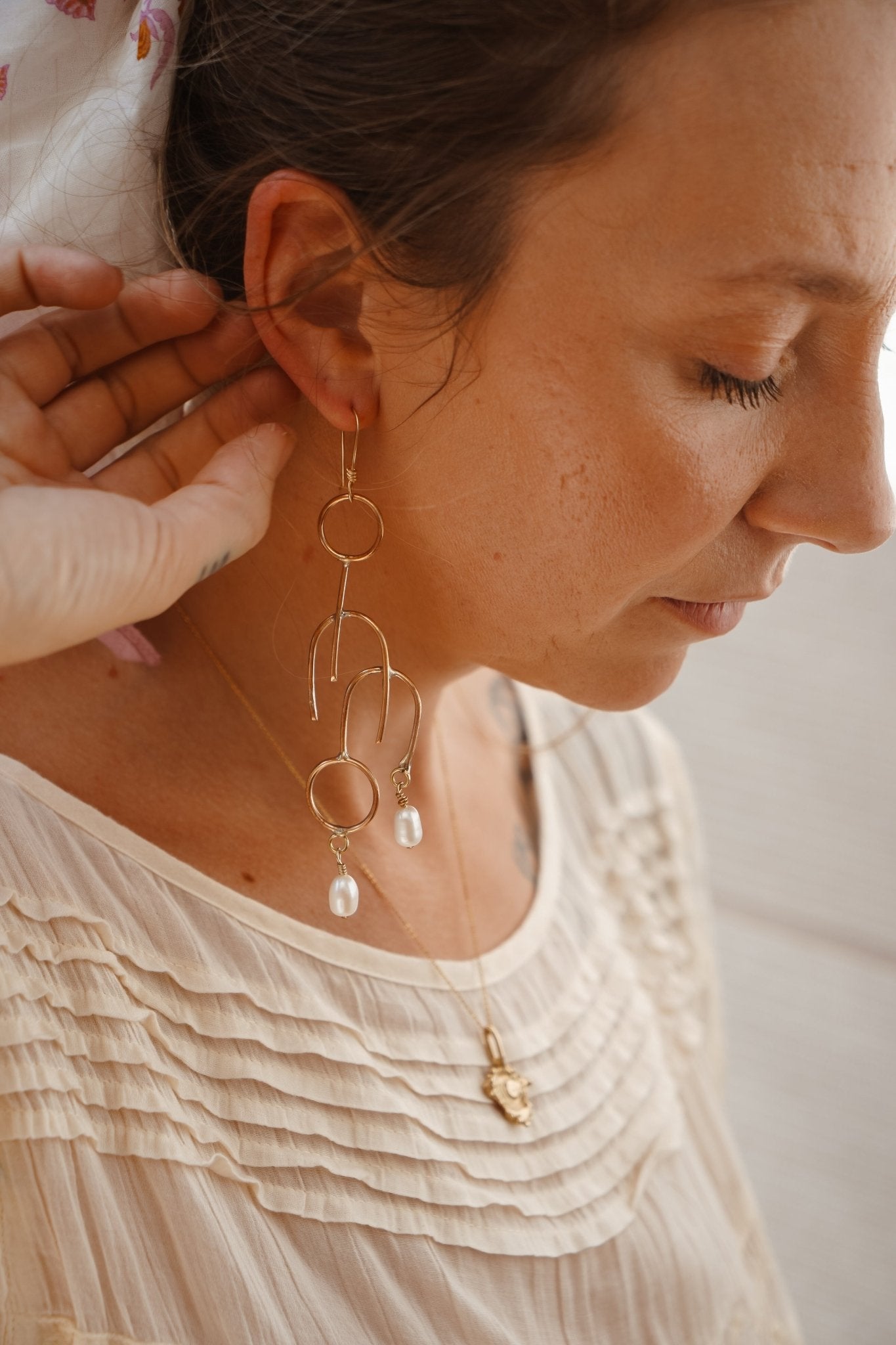 Linéa Drop Earrings - Golden Road Crafted