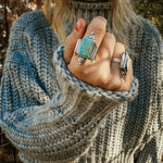 Lucky Keepsake Ring Hubei Turquoise (Size 7.75) - Golden Road Crafted