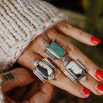 Lucky Keepsake Ring Hubei Turquoise (Size 7.75) - Golden Road Crafted