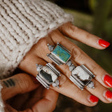 Lucky Keepsake Ring Hubei Turquoise (Size 7.75) - Golden Road Crafted
