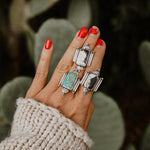 Lucky Keepsake Ring in White Buffalo (Size 8.5) - Golden Road Crafted