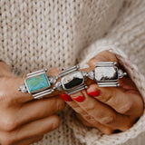 Lucky Keepsake Ring in White Buffalo (Size 8.5) - Golden Road Crafted