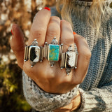 Lucky Keepsake Ring in White Buffalo (Size 8.5) - Golden Road Crafted