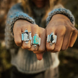 Lucky Keepsake Ring in White Buffalo (Size 9) - Golden Road Crafted