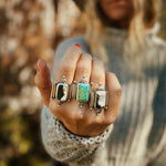 Lucky Keepsake Ring in White Buffalo (Size 9) - Golden Road Crafted