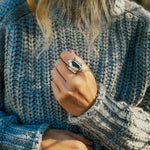 Lucky Keepsake Ring in White Buffalo (Size 9) - Golden Road Crafted